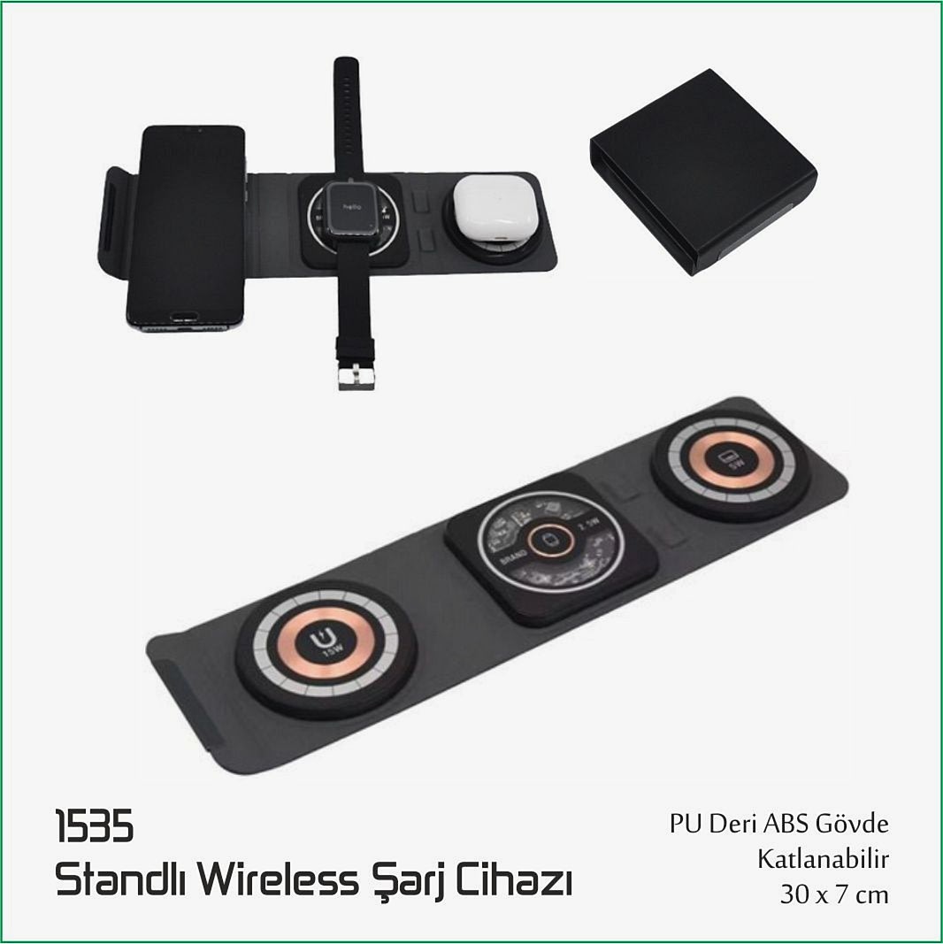 1535 Standlı Wireless Şarj Cihazı