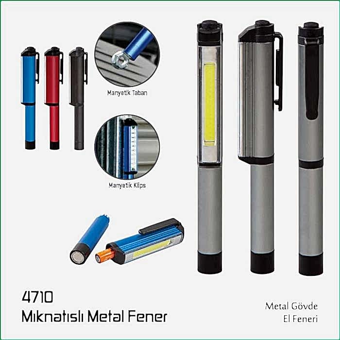 4710 Mıknatıslı Metal Fener