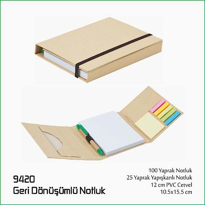 9420 Geri Dönüşümlü Notluk