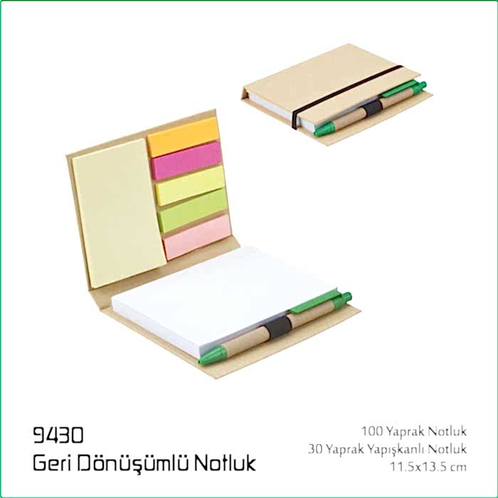 9430 Geri Dönüşümlü Notluk