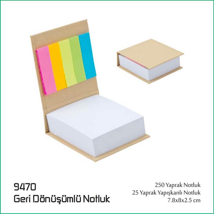 9470 Geri Dönüşümlü Notluk