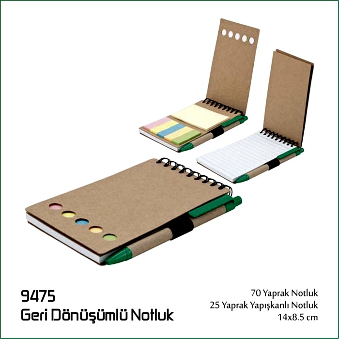 9475 Geri Dönüşümlü Notluk